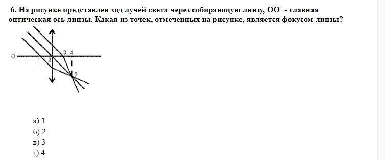 На каждом рисунке показано положение главной оптической оси оо тонких собирающих линз 378