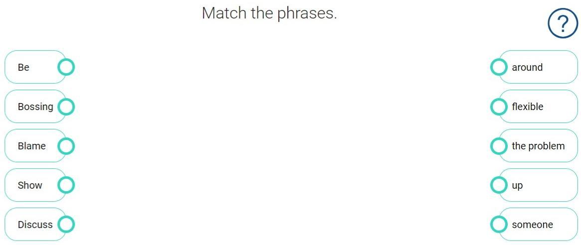 1 match the words phrases