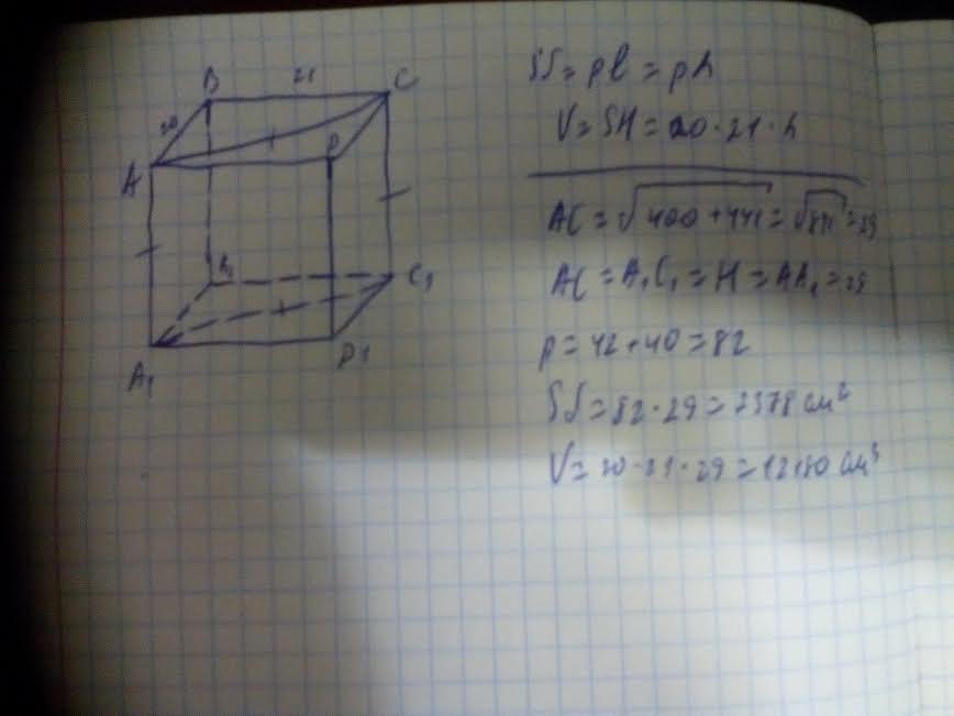 Вычислить площадь диагонального сечения прямоугольного параллелепипеда. Площадь диагонального сечения квадрата. Стороны основания прямоугольного параллелепипеда -15см и 20см. Площадь бокового сечения прямоугольного параллелепипеда. Площадь диагонального сечения параллелепипеда формула.