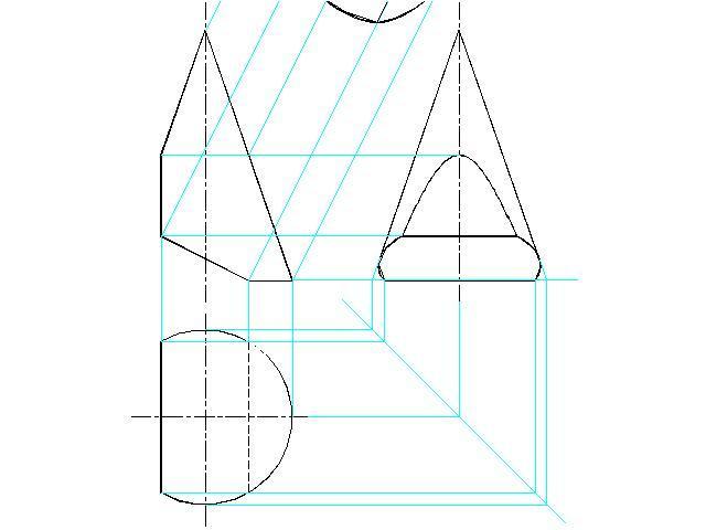 Отсеки плоскостей. Три основных вида конуса усеченного плоскостями. Усеченный конус Инженерная Графика. Дополнительный вид конуса. Построение трех основных видов сферы усеченной плоскостями.