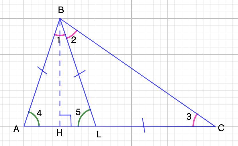 Bh высота равнобедренного треугольника