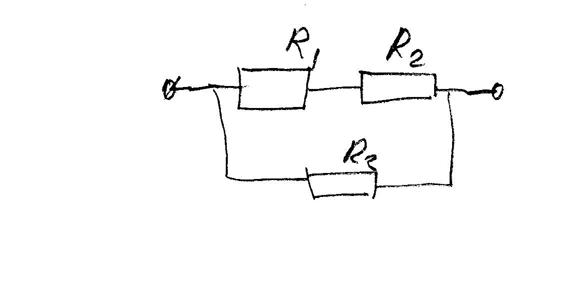 Резисторы р1 2 ом и р2 3 ом соединены параллельно как показано на схеме