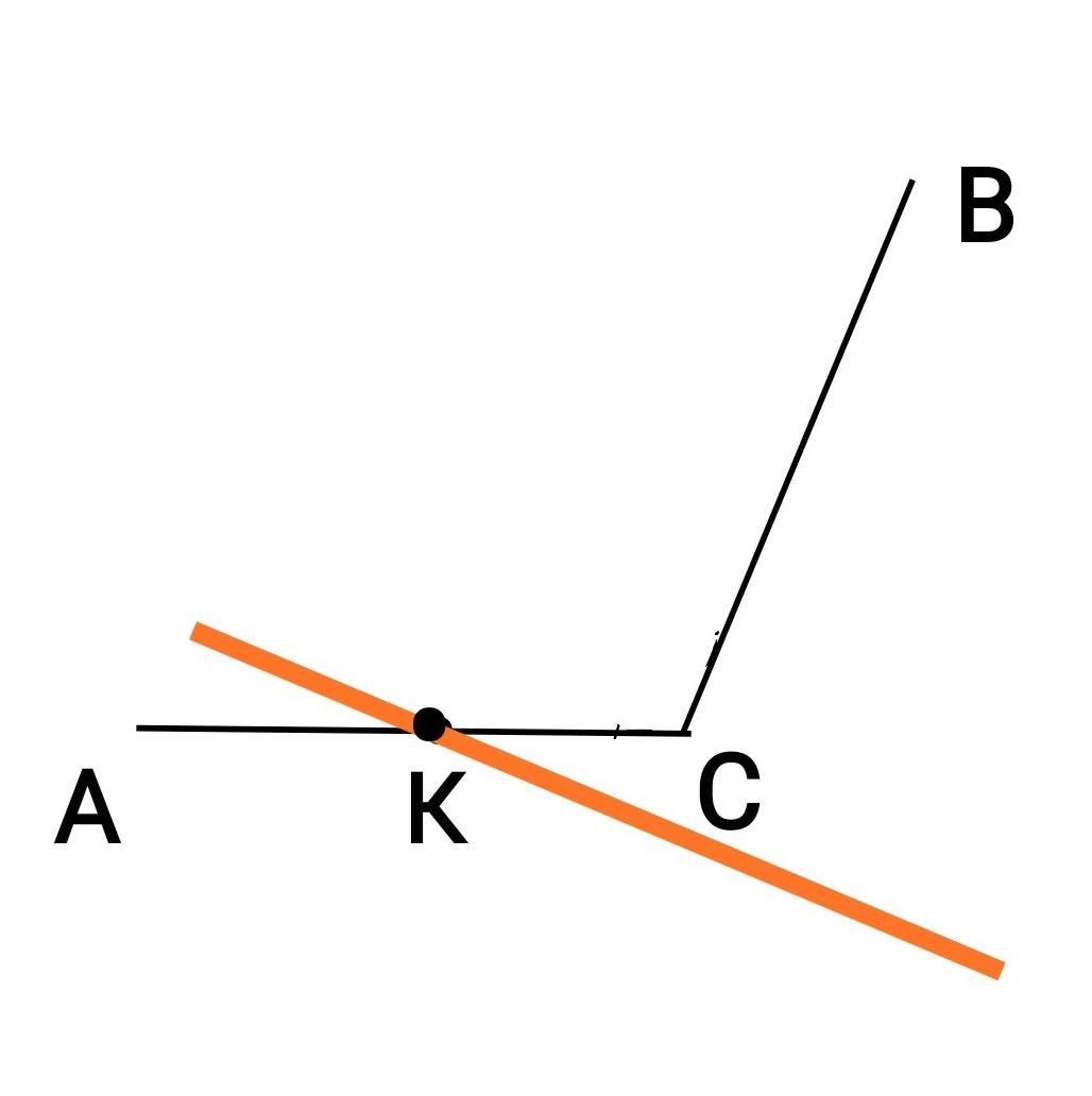 На рисунке прямая ав перпендикулярна