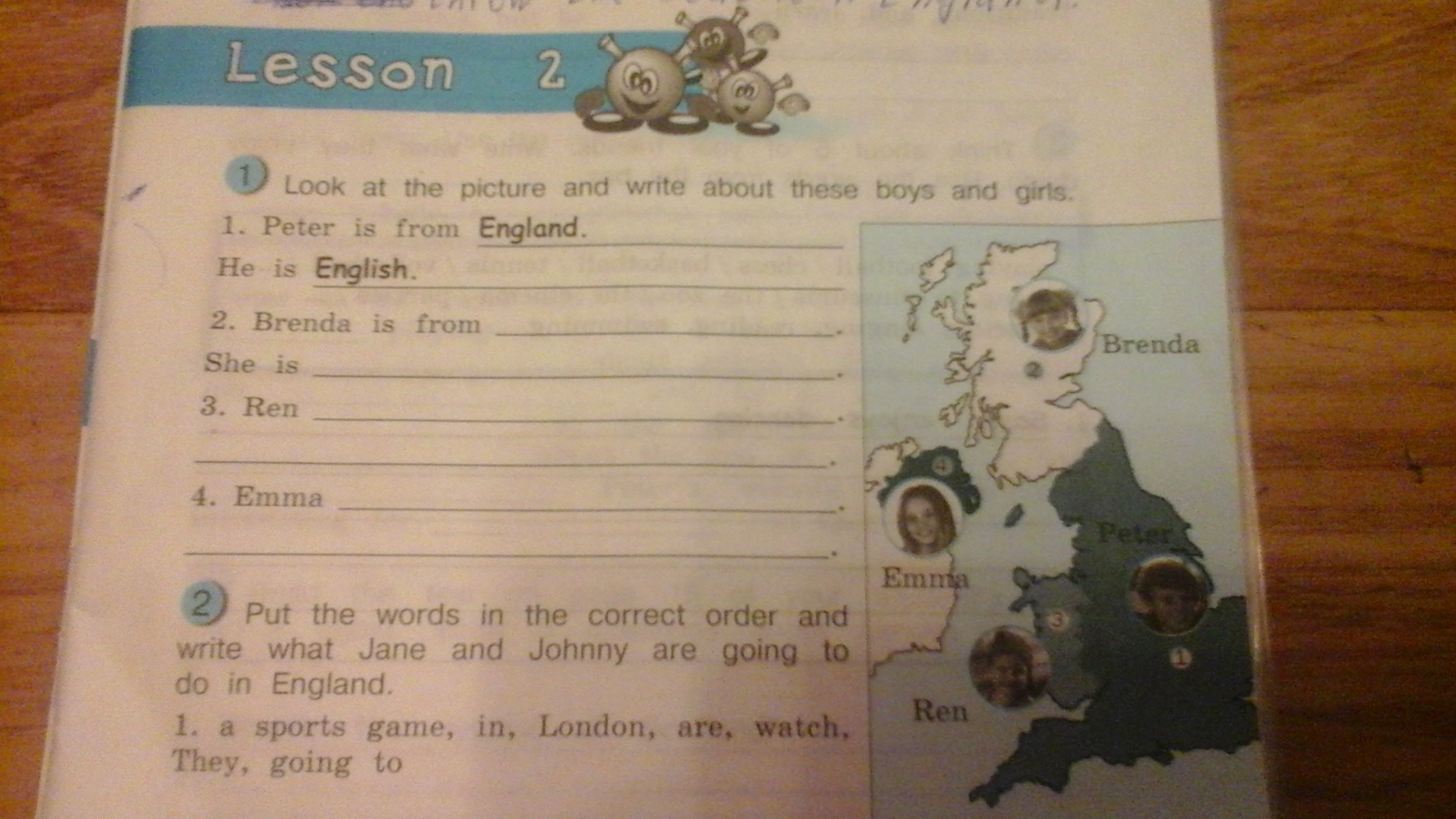 Were he english. He is from England. He is from Scotland , so he is продолжить. Peter is from England he is English Brenda. Английский язык 4 класс Emma is.