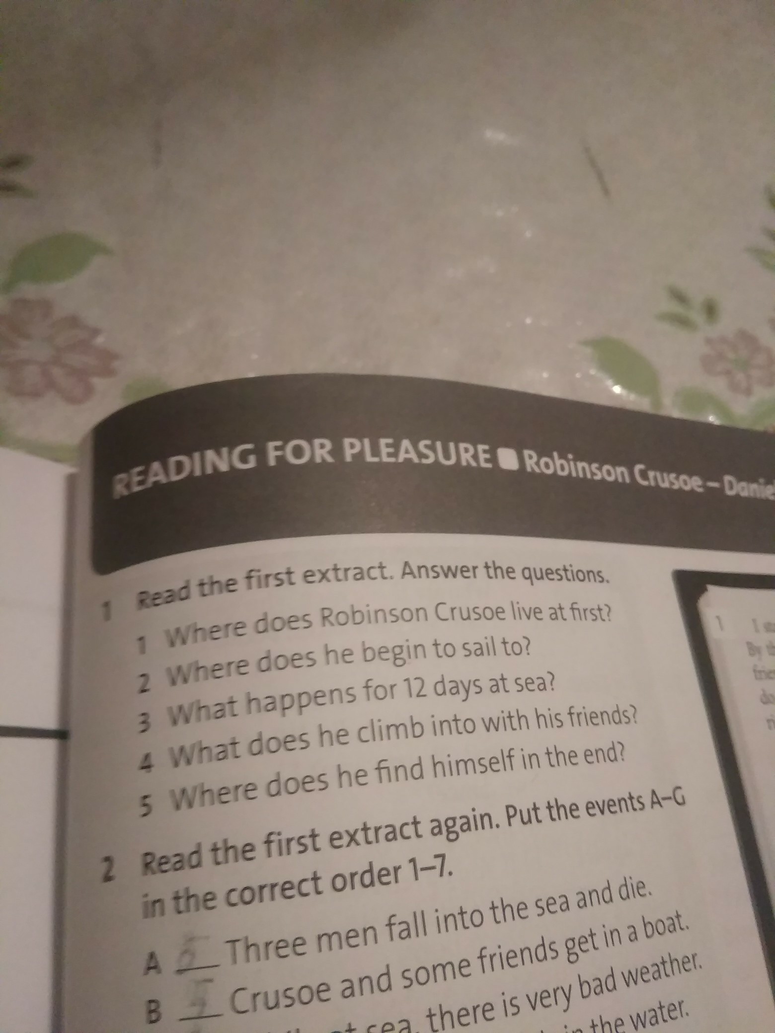 Read the extract. Read the extract and answer the questions. Read the extract and answer the following questions 1 did. Answer the questions 1.where does Diana Live. What is the purpose of the first.