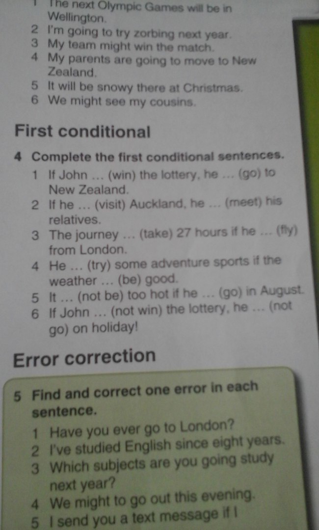 Correct the ones. Correct the Error in each sentence. Correct one Error in each sentence. My dad hardly ever. A F correction #1.