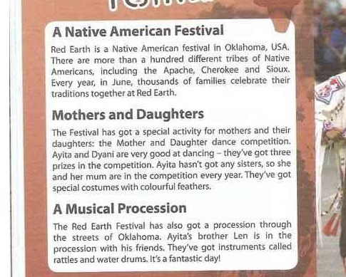 Текст американского ответа. Native Americans текст 6 класс. Текст native Americans 5 класс. Краткий пересказ текста native Americans. The Festival текст.