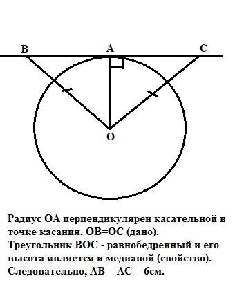 Радиус в точку касания. Прямая касается окружности с центром в точке. Радиус перпендикулярен касательной. Радиус перпендикулярен касате. Прямая касается окружности с центром о.