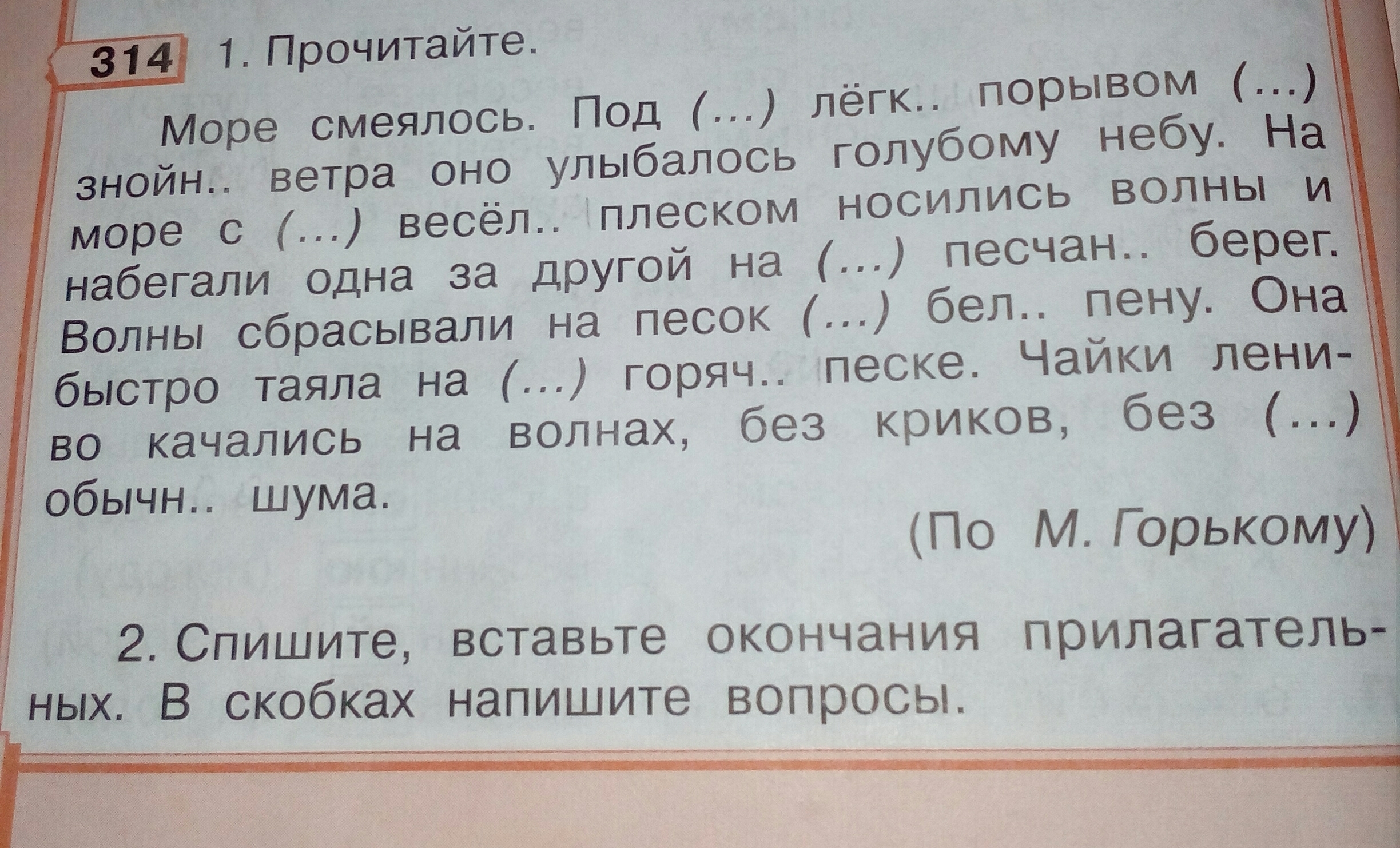 Прилагательные вместе с существительными. Предложение со словом Чайка. Подчеркни прилагательные. Море смеялось под легким указать падеж прилагательных.