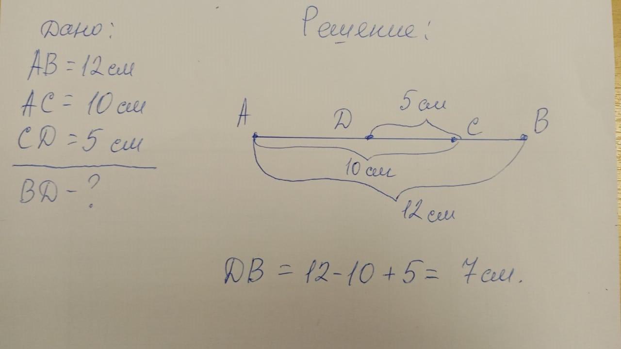 На отрезке ab длиной 36