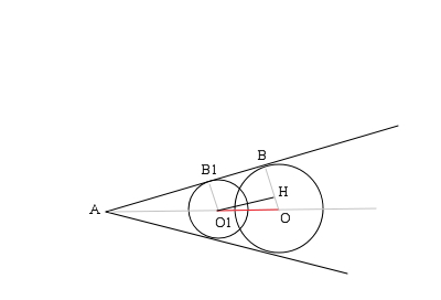 На рисунке 112 точки о и о1 центры окружностей са1 и св1 касательные к окружности