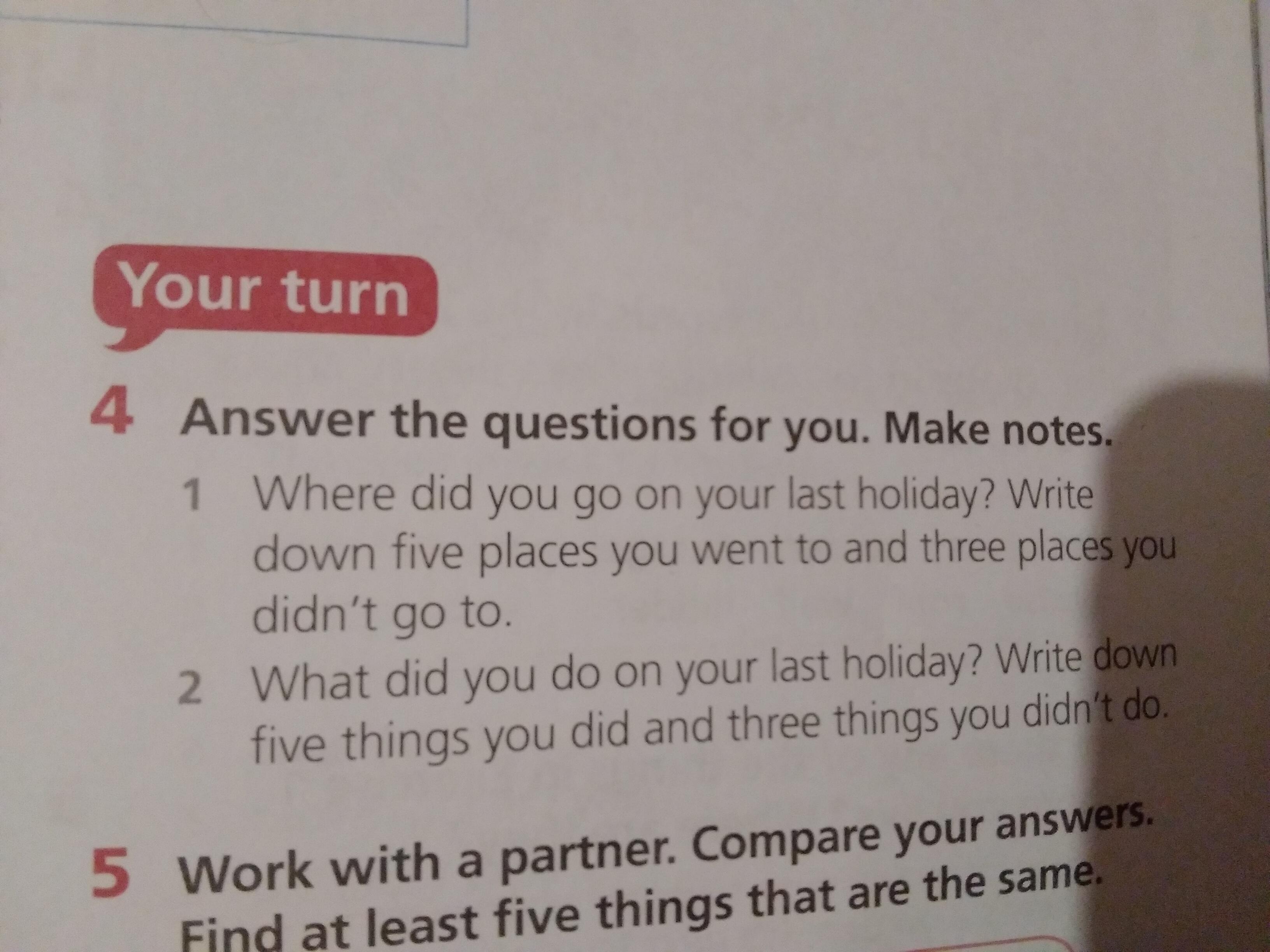 Answer the questions make notes. Make Notes.