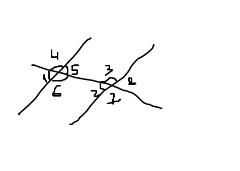 Один из углов образовавшихся при пересечении двух прямых на 70 больше другого рисунок