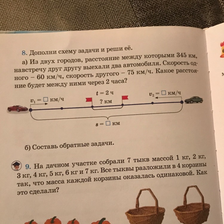 Из двух городов расстояние между которыми 460. Задача и дача.