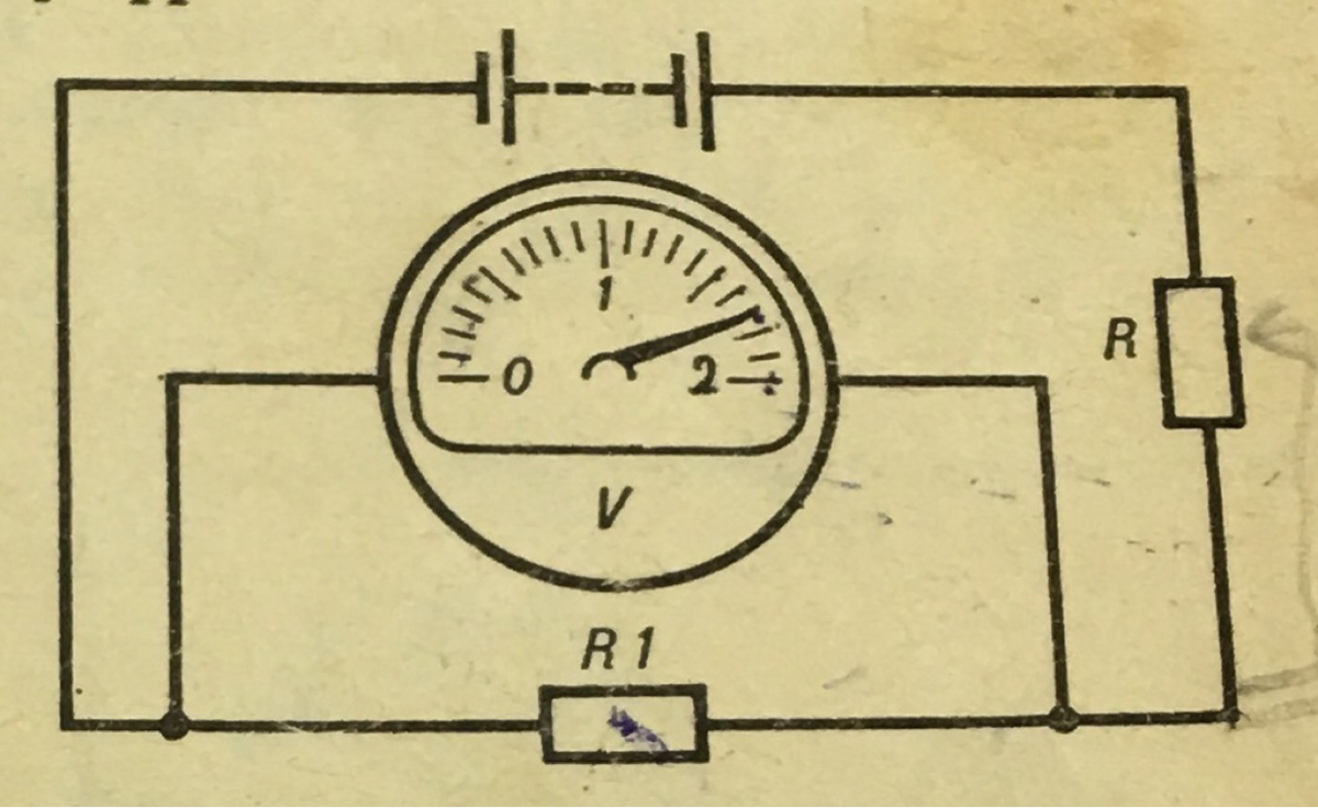 Омметр в схеме